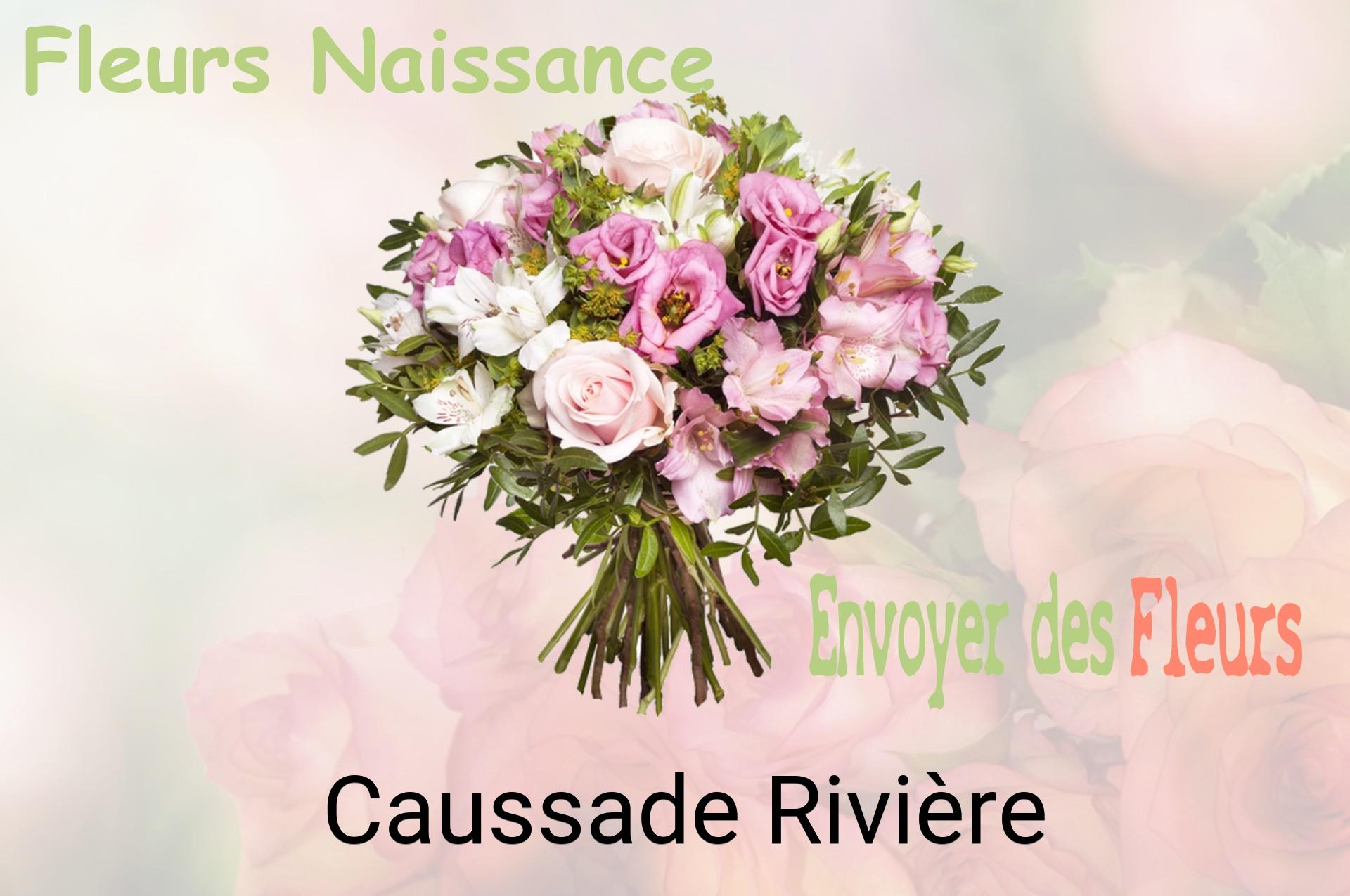 Bouquet de fleurs de naissance livré à Caussade-Rivière